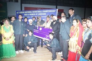 Punjab Senior Men Basketball Team Runner-up at 2012-13-Ludhiana