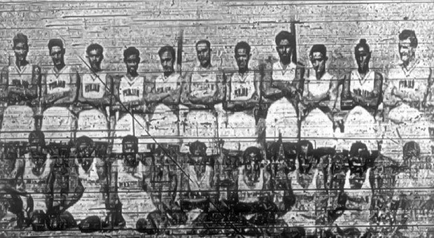 Punjab Men Basketball Team winner at 1936-Lahore.Punjab beat Mysore in Final Match